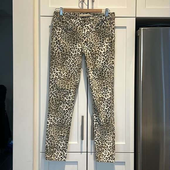 Rich & Skinny Leopard Animal Print Skinny Jeans Mid Rise Size 27 - Picture 3 of 16